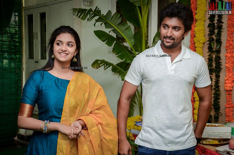 Nani and Keerthy Suresh at Nenu Local Movie Launch