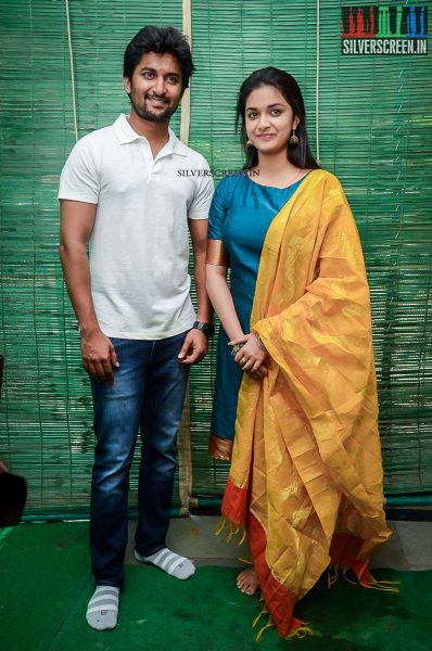 Nani and Keerthy Suresh at Nenu Local Movie Launch