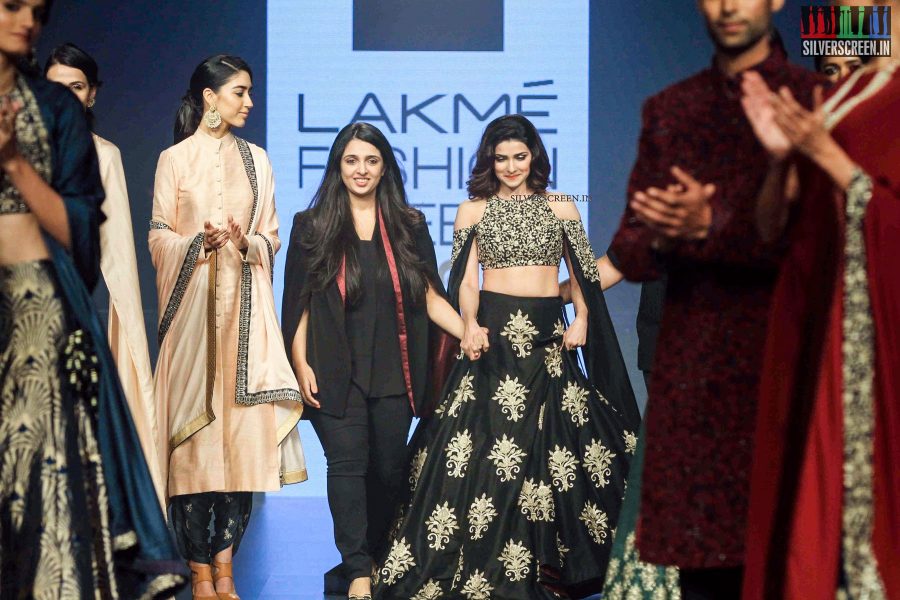 Prachi Desai at Lakme Fashion Week Winter Festive 2016 for Monica Shah and Karishma Swali