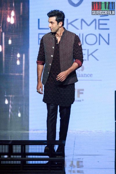 Ranbir Kapoor at Lakme Fashion Week Winter Festive 2016 for Kunal Rawal