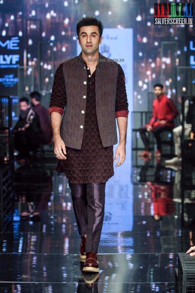 Ranbir Kapoor at Lakme Fashion Week Winter Festive 2016 for Kunal Rawal