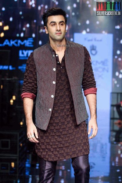 Ranbir Kapoor at Lakme Fashion Week Winter Festive 2016 for Kunal Rawal