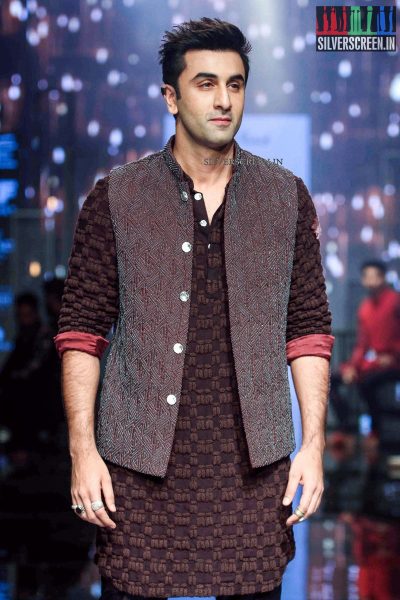 Ranbir Kapoor at Lakme Fashion Week Winter Festive 2016 for Kunal Rawal