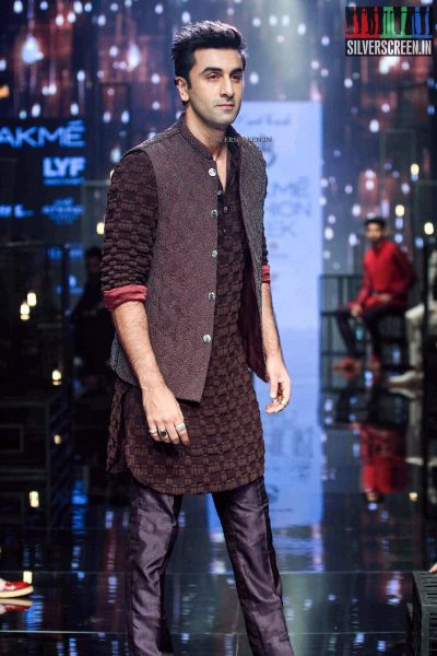 Ranbir Kapoor at Lakme Fashion Week Winter Festive 2016 for Kunal Rawal