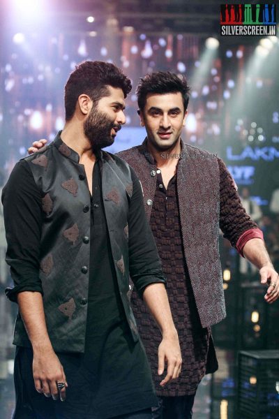 Ranbir Kapoor at Lakme Fashion Week Winter Festive 2016 for Kunal Rawal