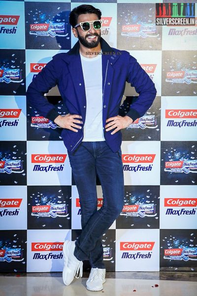 Ranveer Singh at the Launch of Colgate MaxFresh Power Freeze