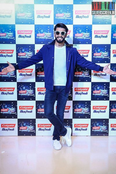 Ranveer Singh at the Launch of Colgate MaxFresh Power Freeze