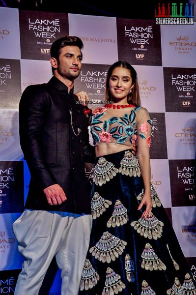 Sushant Singh Rajput and Shraddha Kapoor at Lakme Fashion Week 2016