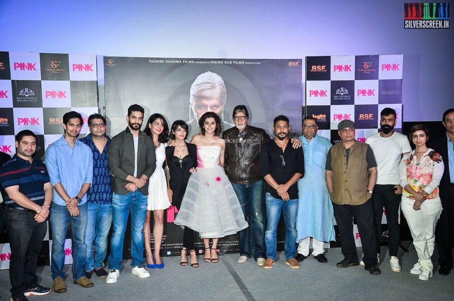 Taapsee Pannu and Amitabh Bachchan at Pink Trailer Launch