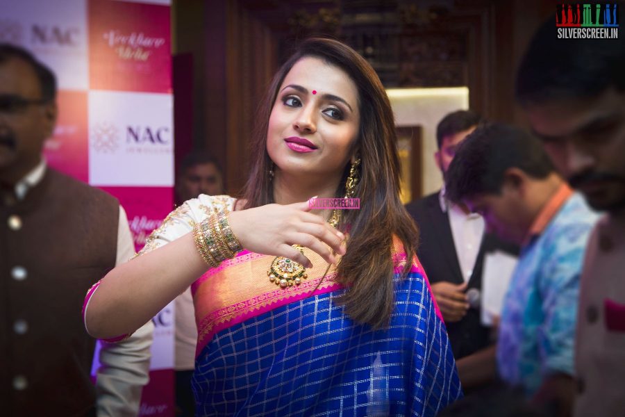 Trisha Krishnan at the Launch of NAC Jewellers Necklace Mela