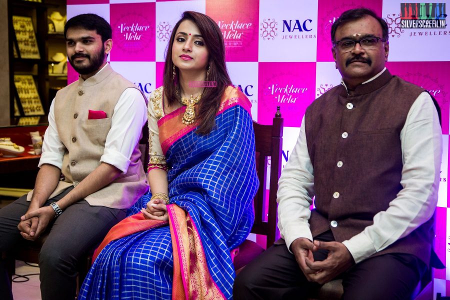 Trisha Krishnan at the Launch of NAC Jewellers Necklace Mela