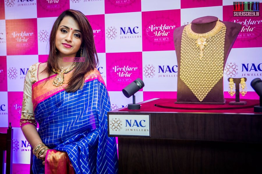 Trisha Krishnan at the Launch of NAC Jewellers Necklace Mela