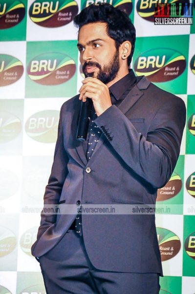 Karthi Sivakumar at the Launch of The New Pack of Bru Roast & Ground