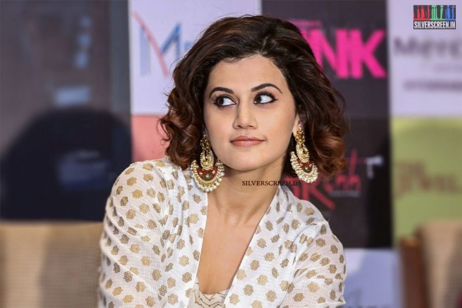 Taapsee Pannu at the Press Meet of Pink