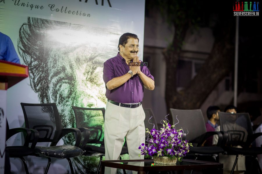 Sivakumar took to the stage, quite happy with the way his pre-birthday celebrations were taking place