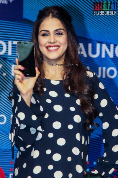 Genelia D’Souza at the Launch of Reliance Jio's Special Edition Lyf F1 Smart Phone