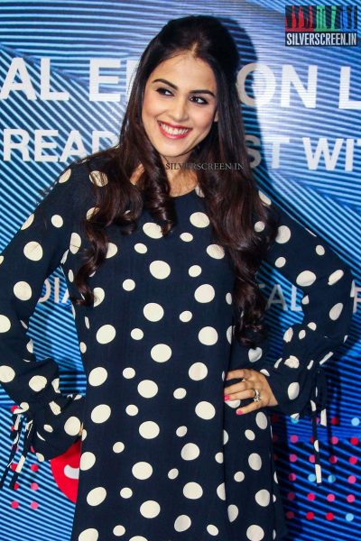 Genelia D’Souza at the Launch of Reliance Jio's Special Edition Lyf F1 Smart Phone