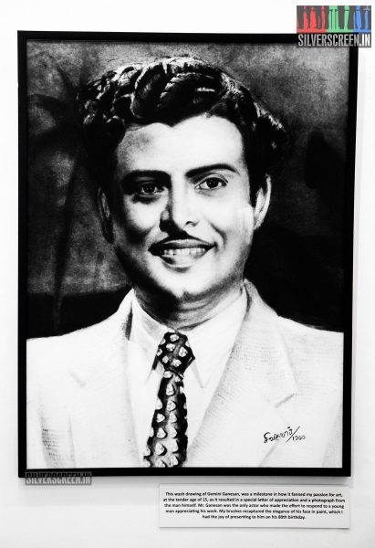 Sivakumar made this wash painting of Gemini Ganesan when he was just fifteen!