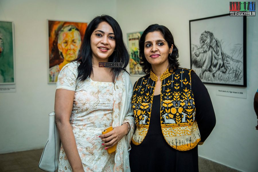 TV personality Ramya Subramaniam at the gallery