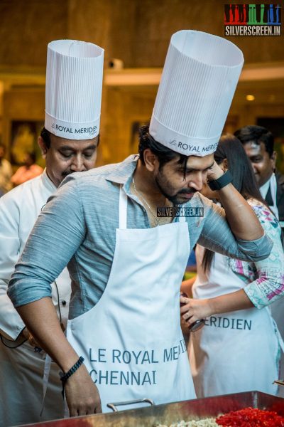 Arun Vijay at Le Royal Meridien's Cake Mixing Ceremony