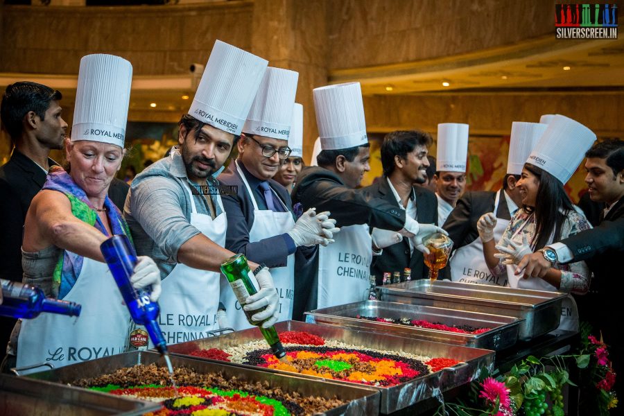 Arun Vijay at Le Royal Meridien's Cake Mixing Ceremony