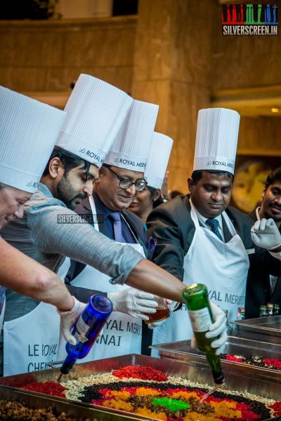 Arun Vijay at Le Royal Meridien's Cake Mixing Ceremony