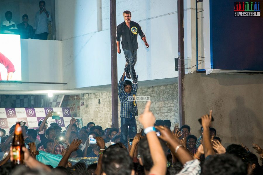 The portable cut out gave Darshan to the hundreds of fans