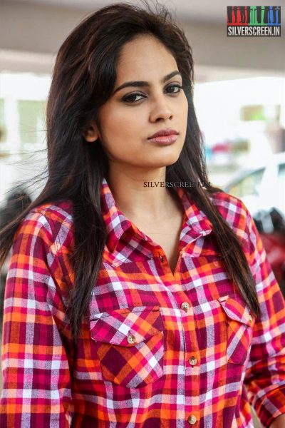 Nandita Swetha at Ekkadiki Pothavu Chinnavada Promotions