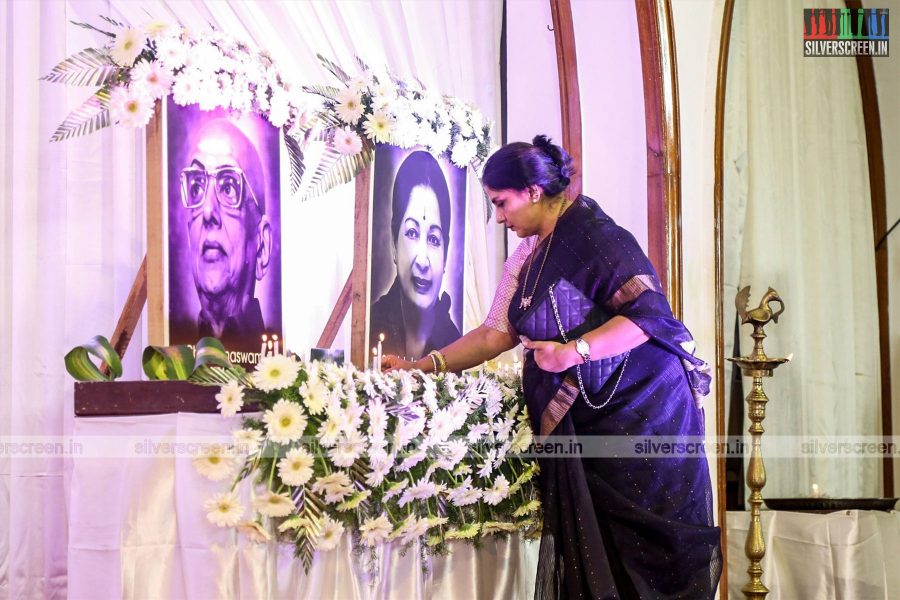 Rajinikanth, Vishal, Karthi And Others At Nadigar Sangam's Condolence Meeting for Jayalaithaa and Cho Ramaswamys