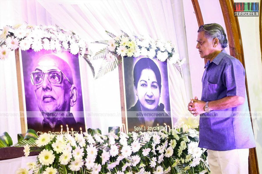 Rajinikanth, Vishal, Karthi And Others At Nadigar Sangam's Condolence Meeting for Jayalaithaa and Cho Ramaswamys