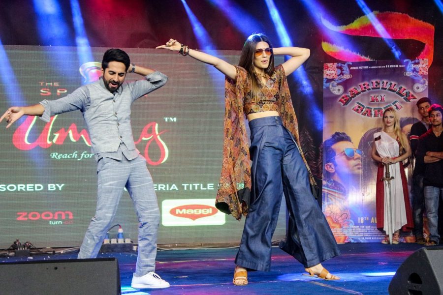 Mumbai: Actors Ayushmann Khurrana and kriti Sanon during the promotion of their upcoming film "Bareilly Ki Barfi" in Mumbai on Aug 13, 2017. (Photo: IANS)