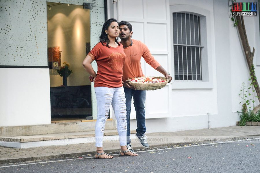 Chathru Movie Stills Starring Kathir and Srushti Dange