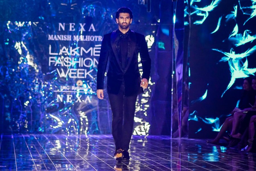 Mumbai: Actor Aditya Roy Kapur displays the creation of fashion