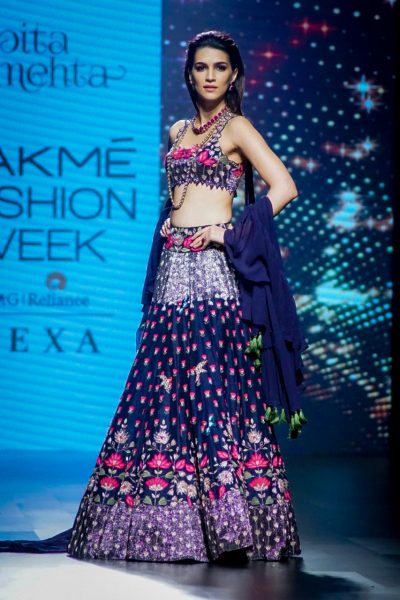Mumbai: Actress Kriti Sanon display the creation of fashion desi