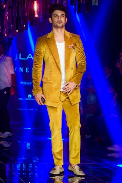 Mumbai:Actor Sushant Singh Rajput during the Lakme Fashion Week