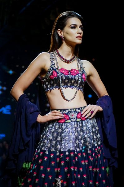 Mumbai: Actress Kriti Sanon display the creation of fashion desi