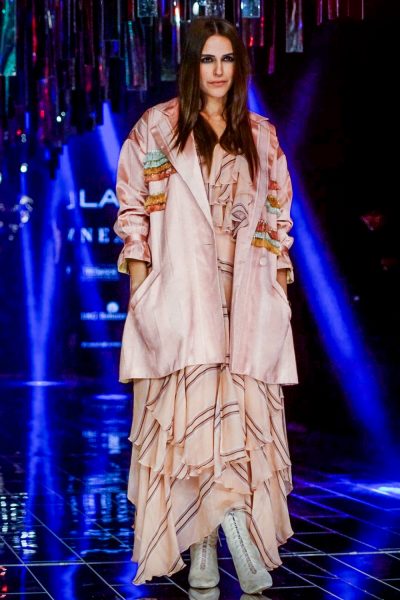 Mumbai:Actress Neha Dhupia during the Lakme Fashion Week Winter/