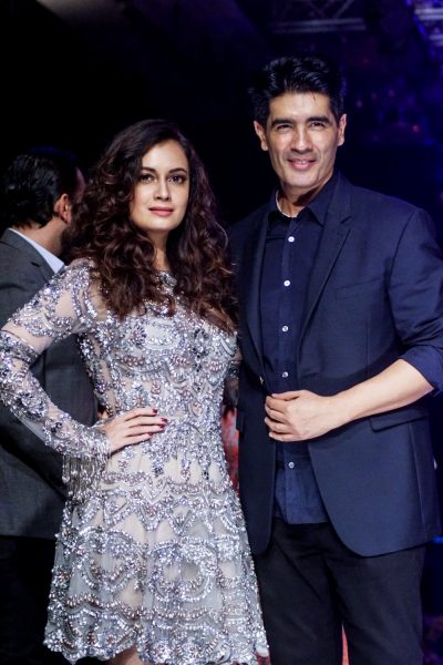 Mumbai:Actress Dia Mirza and Fashion Designer Manish Malhotra du