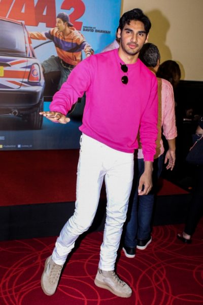 Mumbai: Actor Suniel Shetty's son Aahan Shetty during the traile
