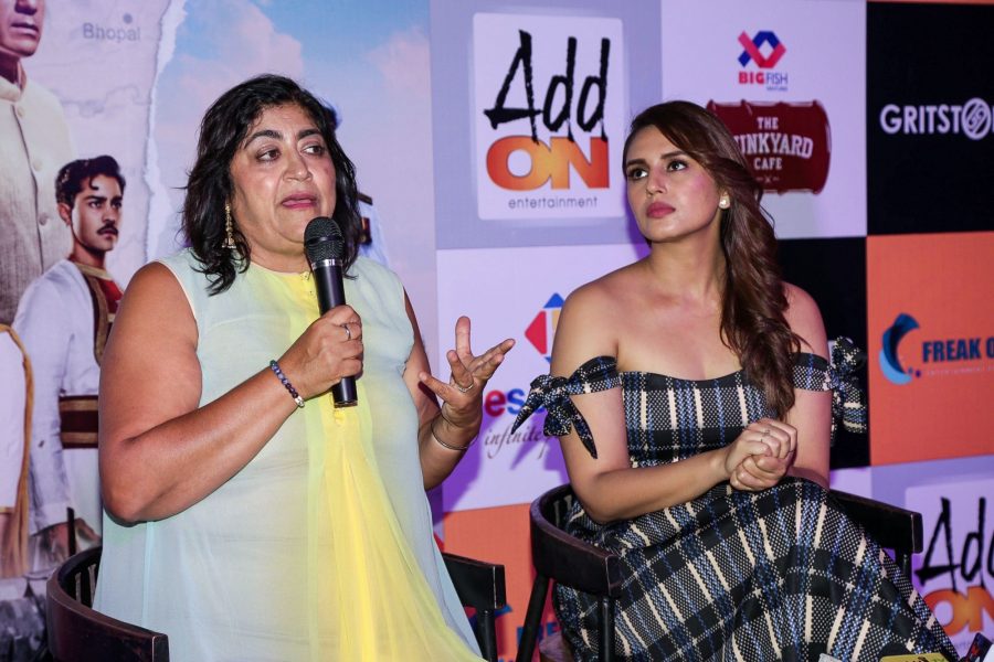 New Delhi: Actress Huma Qureshi and filmmaker Gurinder Chadha during a press conference organised to promote her upcoming film "Viceroy's House" in New Delhi, on Aug 11, 2017. (Photo: Amlan Paliwal/IANS)