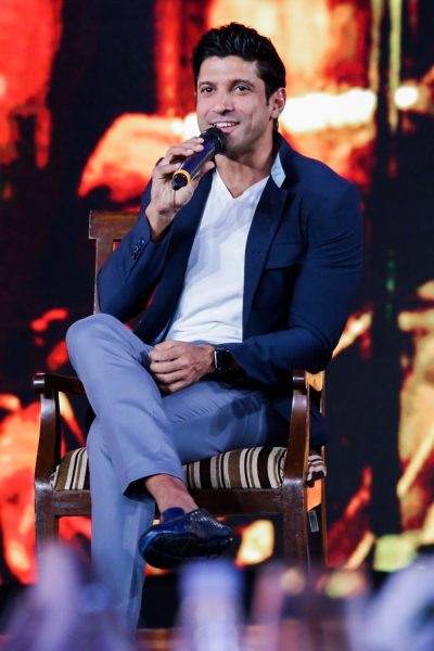 Filmmaker-actor Farhan Akhtar at the NDTV India Youth For Change Conclave in New Delhi on Aug 28, 2017. (Photo: Amlan Paliwal/IANS)