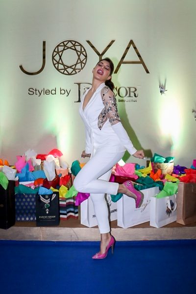 Mumbai: Actress Jacqueline Fernandez during the Inauguration of shopping exhibition in Mumbai on Sept 22, 2017. (Photo: IANS)