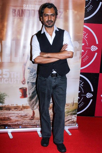 Mumbai: Actor Nawazuddin Siddiqui during the success party of his film "Babumoshai Bandookbaaz" in Mumbai on Aug 31,2017. (Photo: IANS)