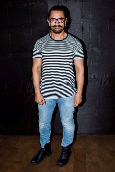Mumbai: Actor Aamir Khan during the special screening of upcoming film "Secret Superstar" in Mumbai on Oct 18, 2017. (Photo: IANS)