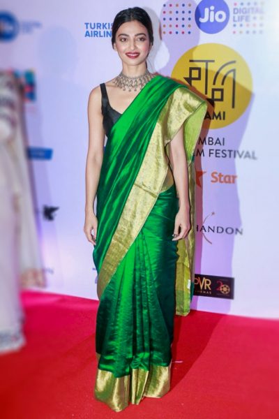 Mumbai: Actress Radhika Apte during the closing ceremony of Jio Mami Film Festival 2017 in Mumbai on Oct 18, 2017. (Photo: IANS)