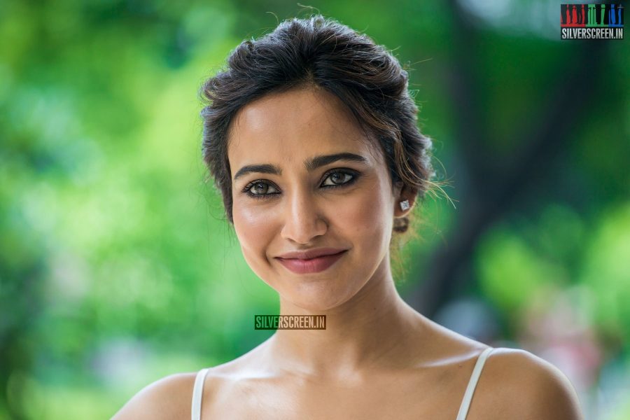 Neha Sharma isn't too far from her role as Akshara in 'Solo'. At the film's press meet in Chennai, she's just as fun and radiant as her on-screen character.