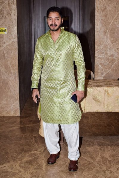Mumbai: Actor Shreyas Talpade at Producer Ramesh Torani's Pre-Diwali celebration in Mumbai on Oct 15, 2017.(Photo: IANS)