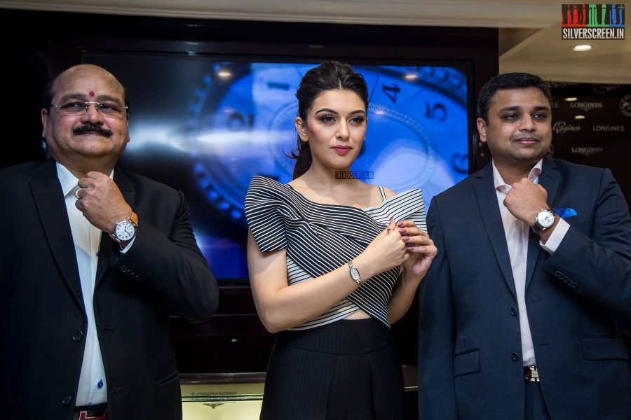 Hansika Motwani at the Launch of Longines Symphonette Steel and Gold Collection