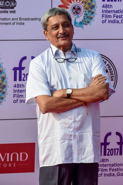 Goa Chief Minister Manohar Parrikar on the first day of International Film Festival of India (IFFI) in Goa.