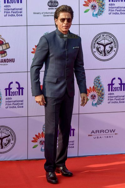 Shah Rukh Khan on the first day of International Film Festival of India (IFFI) in Goa.